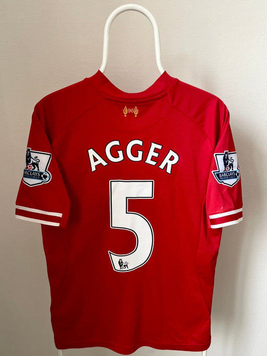 Agger - Liverpool 2013/2014. Str Medium fodboldtrøje Wegoshirts