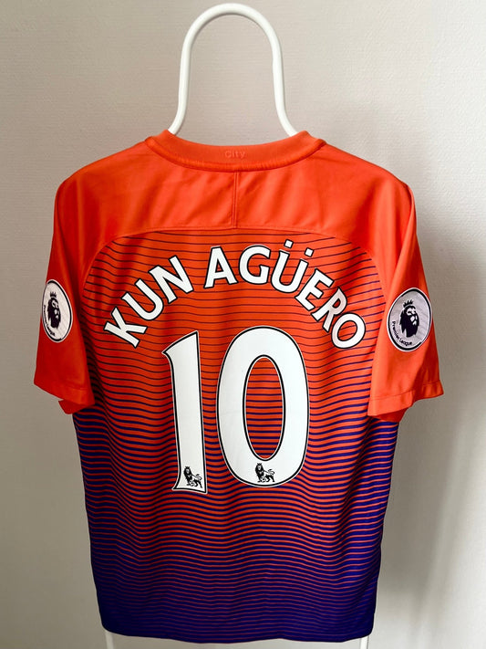 Agüero - Manchester City 2016/2017. Str Large fodboldtrøje Wegoshirts