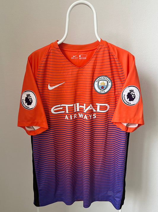 Agüero - Manchester City 2016/2017. Str Large fodboldtrøje Wegoshirts