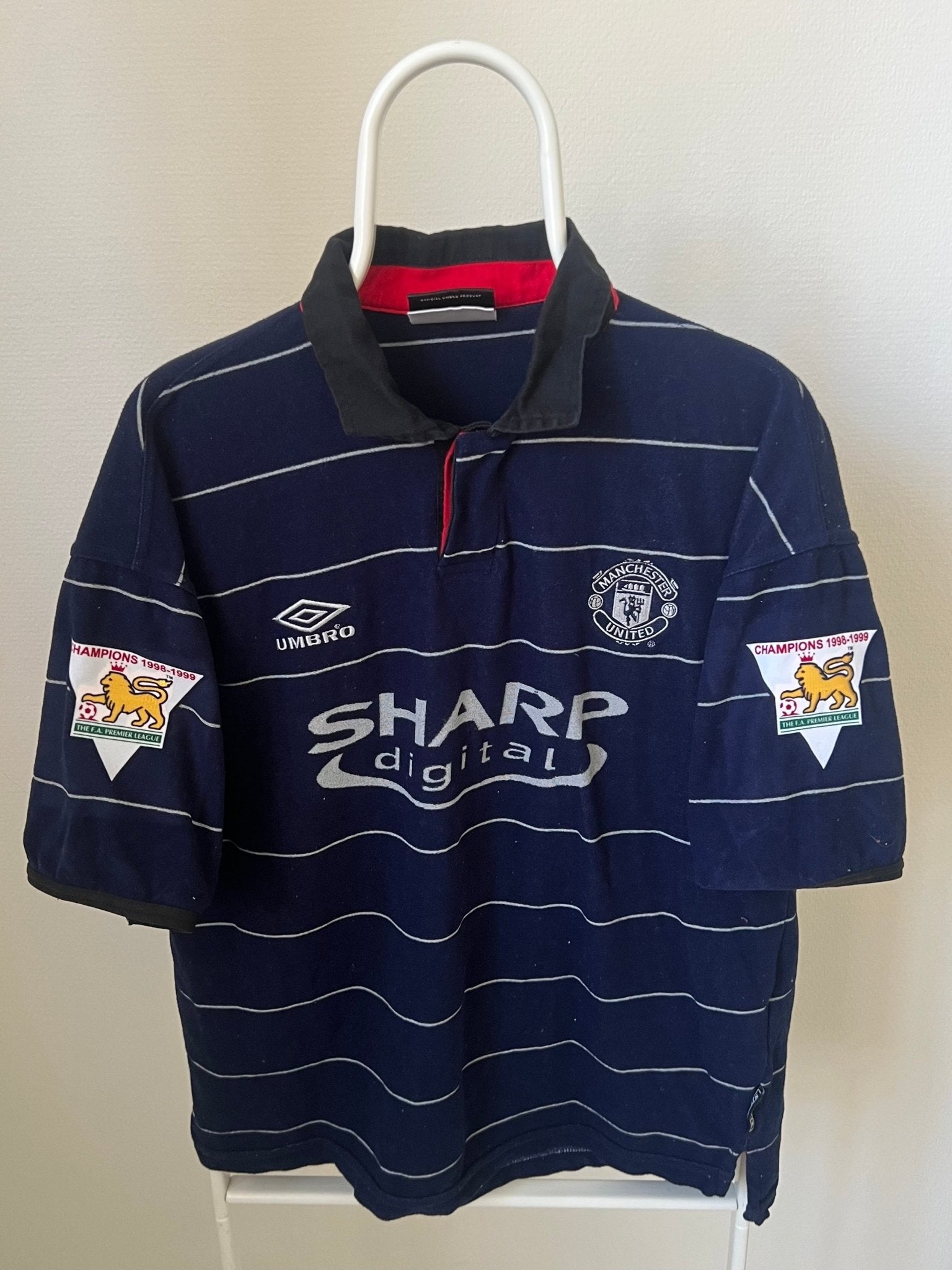 Beckham - Manchester United 1999/2000. Str Medium fodboldtrøje Wegoshirts