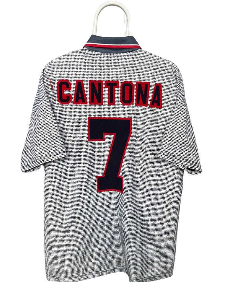 Cantona - Manchester United 1995/1996. Str Large fodboldtrøje Wegoshirts