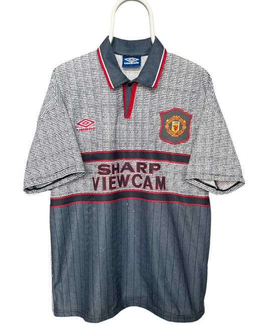 Cantona - Manchester United 1995/1996. Str Large fodboldtrøje Wegoshirts