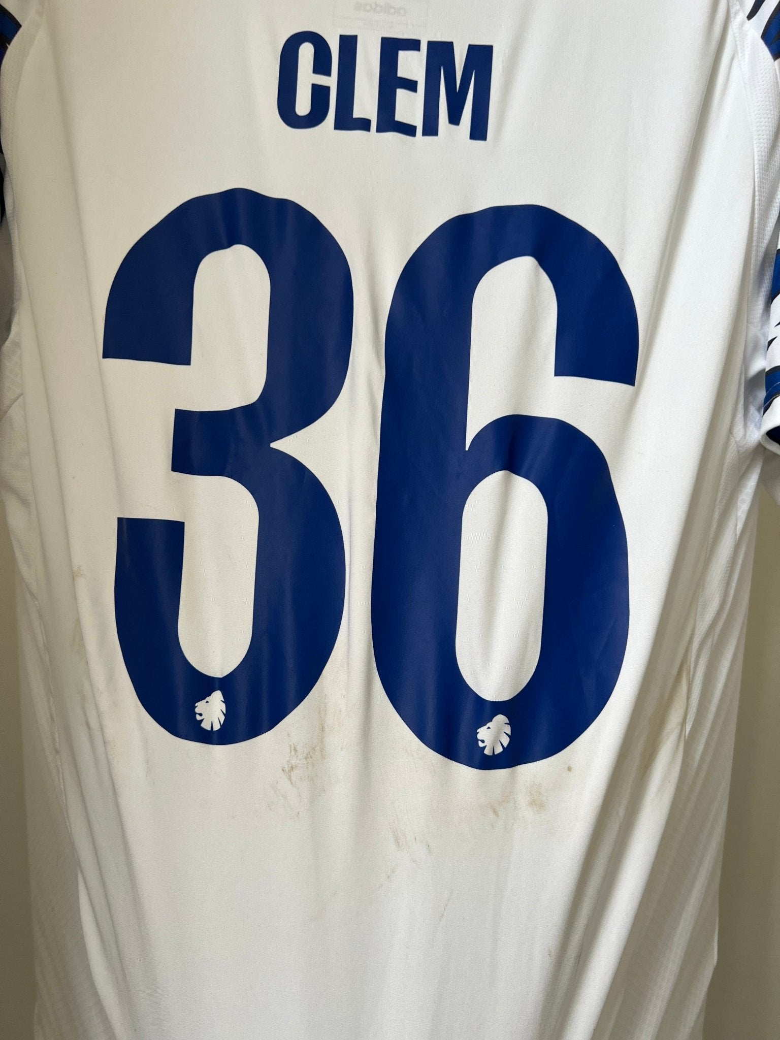 Clem - FC København 2024/2025 Matchworn vs Heidenheim ude. Str Large fodboldtrøje Wegoshirts