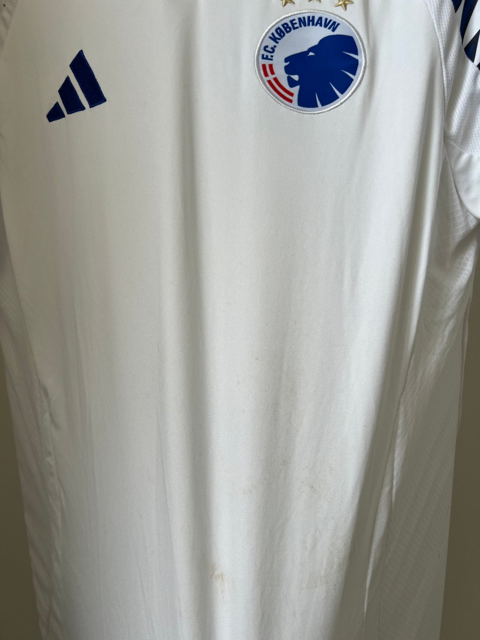 Clem - FC København 2024/2025 Matchworn vs Heidenheim ude. Str Large fodboldtrøje Wegoshirts