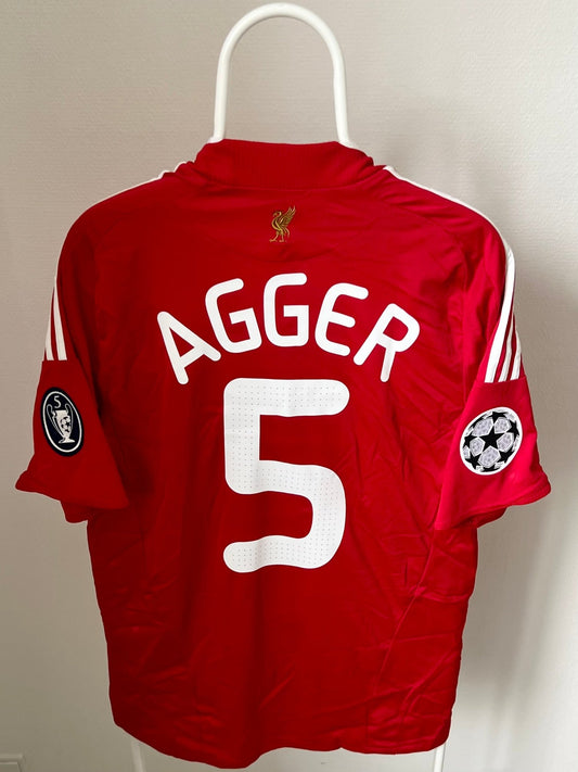 Daniel Agger - Liverpool 2008/2010. Str Medium fodboldtrøje Wegoshirts