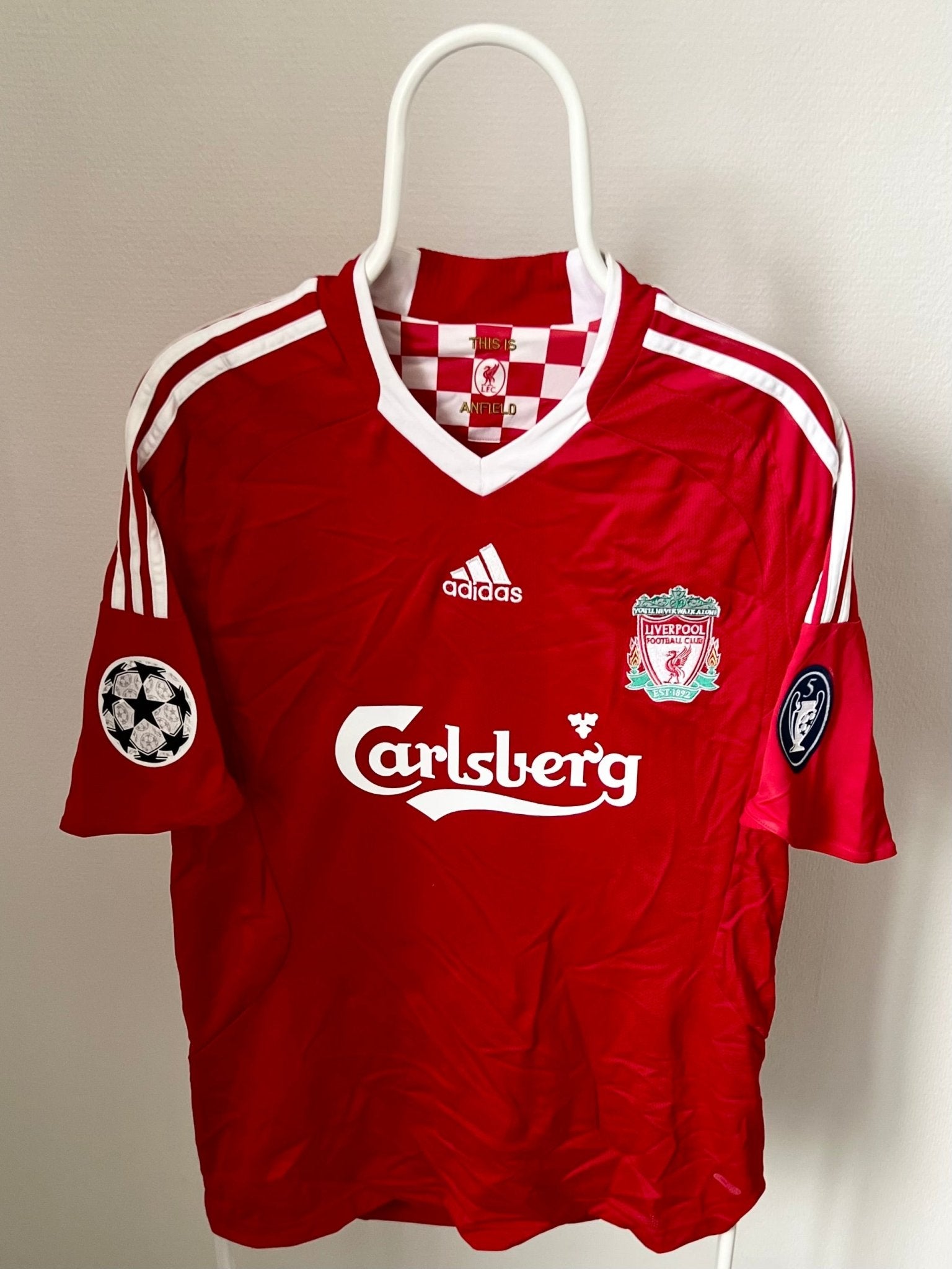 Daniel Agger - Liverpool 2008/2010. Str Medium fodboldtrøje Wegoshirts