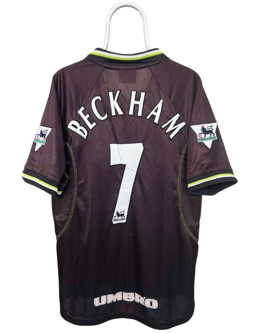 David Beckham - Manchester United 1998/1999. Str Large fodboldtrøje Wegoshirts