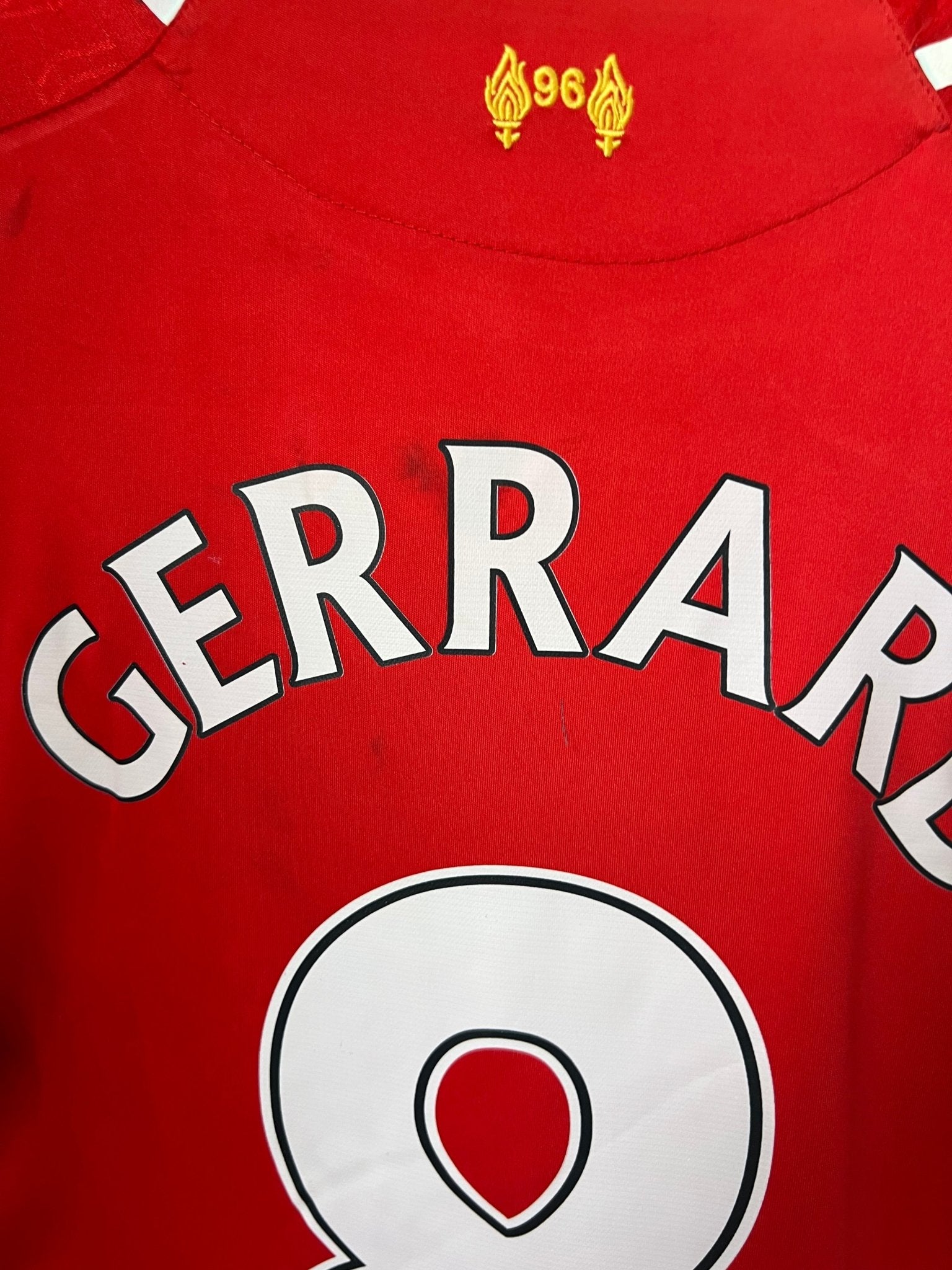 Gerrard - Liverpool 2014/2015. Str Medium fodboldtrøje Wegoshirts