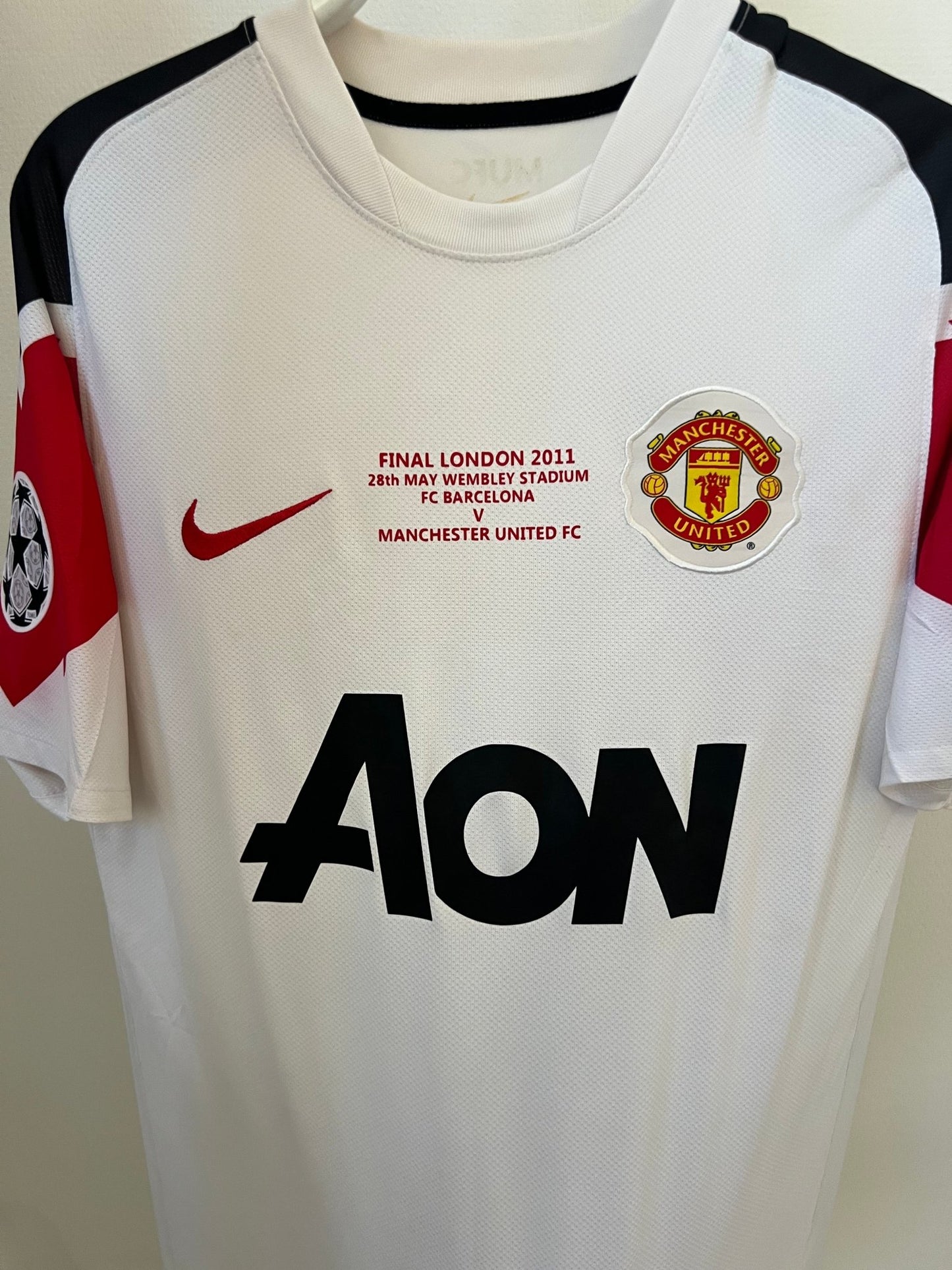 Giggs - Manchester United 2010/2011 CL Finale. Str Medium fodboldtrøje Wegoshirts