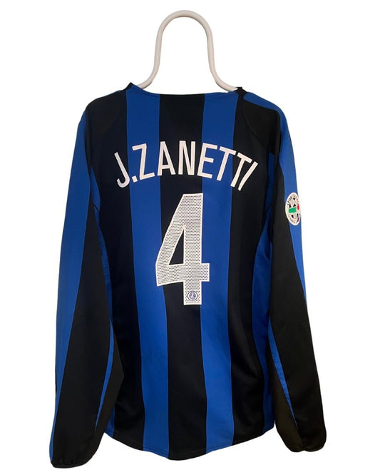 Javier Zanetti - Inter 2004/2005. Str XXL fodboldtrøje Wegoshirts