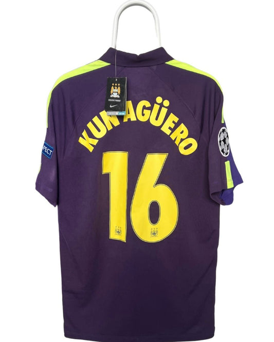 Kun Aguero - Manchester City 2014/2015. Str Large fodboldtrøje Wegoshirts