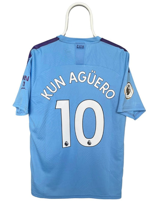 Kun Aguero - Manchester City 2019/2020. Str L fodboldtrøje Wegoshirts