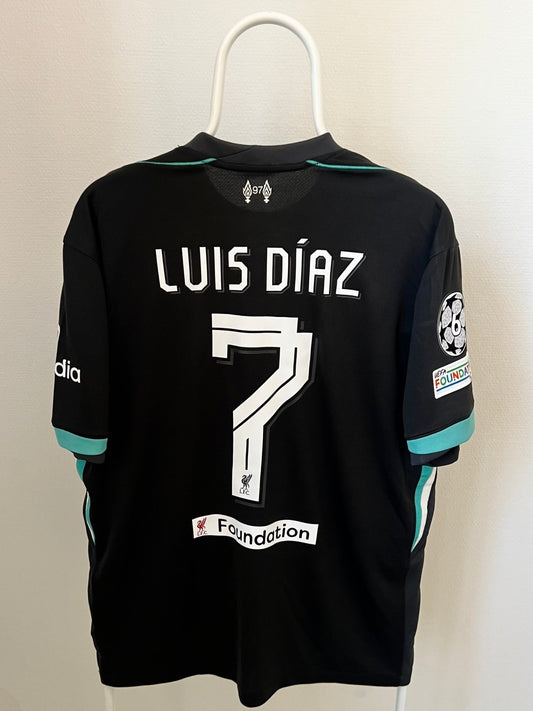 Luis Díaz - Liverpool 2023/2024. Str Large fodboldtrøje Wegoshirts