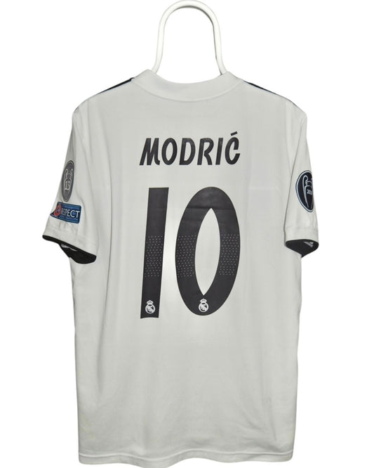 Modric - Real Madrid 2018/2019. Str Large fodboldtrøje Wegoshirts