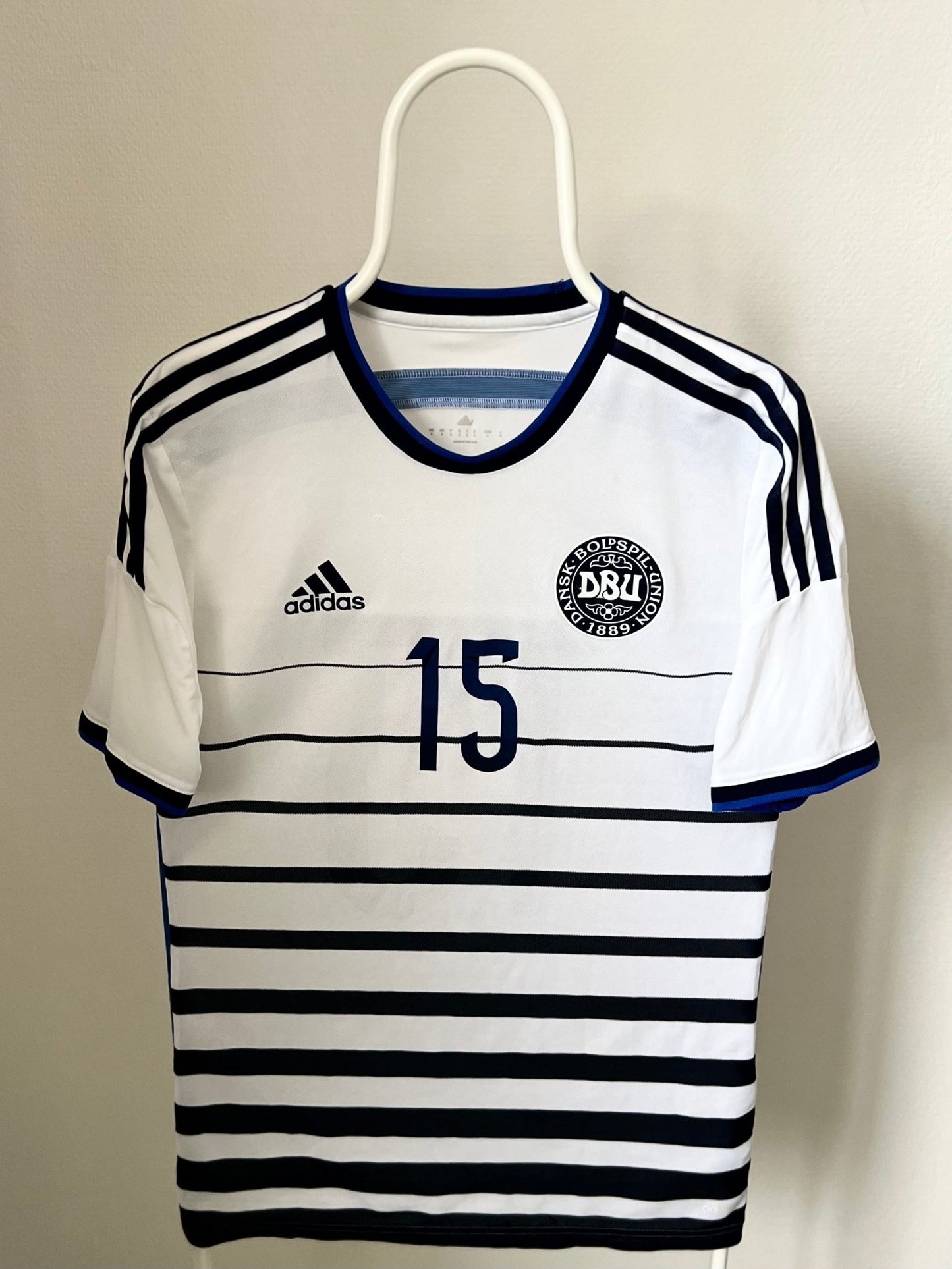 Nr 15 - Danmark 2013/2015 MI/MW. Str 6/Str medium fodboldtrøje Wegoshirts