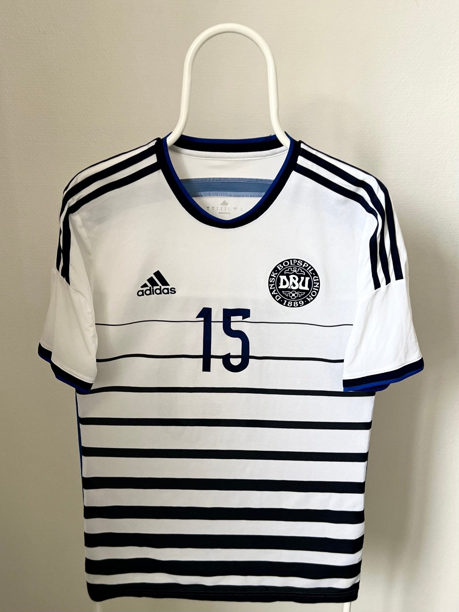 Nr 15 - Danmark 2013/2015 MI/MW. Str 6/Str medium fodboldtrøje Wegoshirts