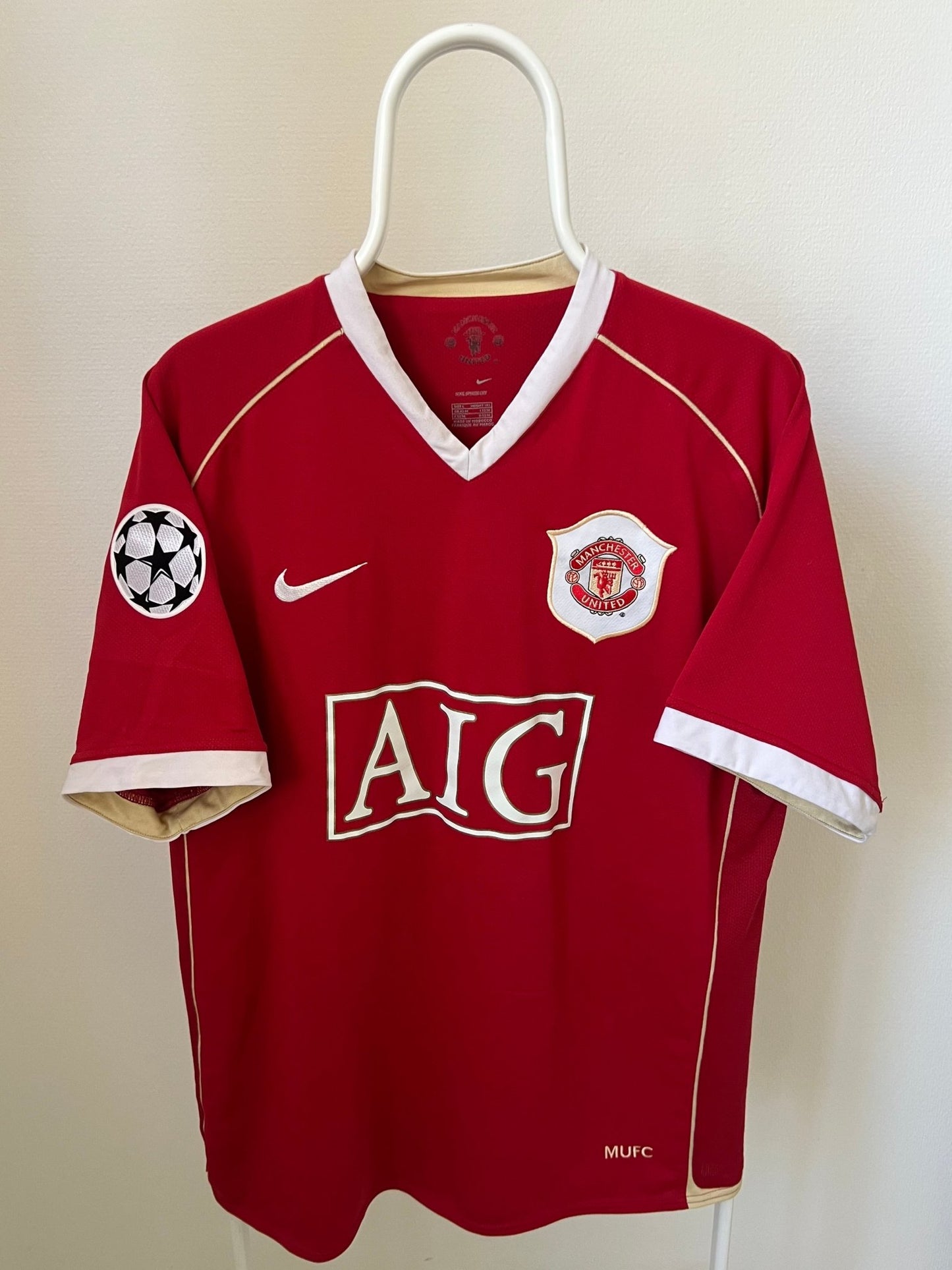 Ronaldo - Manchester United 2006/2007. Str Large fodboldtrøje Wegoshirts