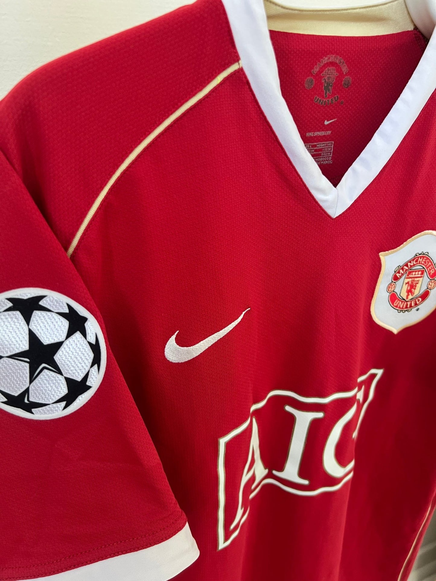 Ronaldo - Manchester United 2006/2007. Str Large fodboldtrøje Wegoshirts